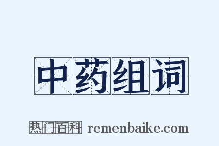 中药组词是什么意思的图片